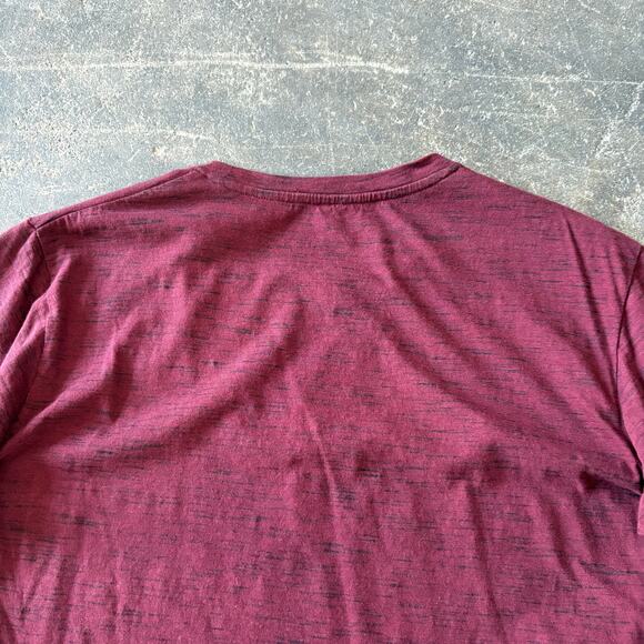 Aeropostale Shirt Mens L Dark Red Embroidered Logo Short Sleeve Casual Tee - Picture 5 of 8
